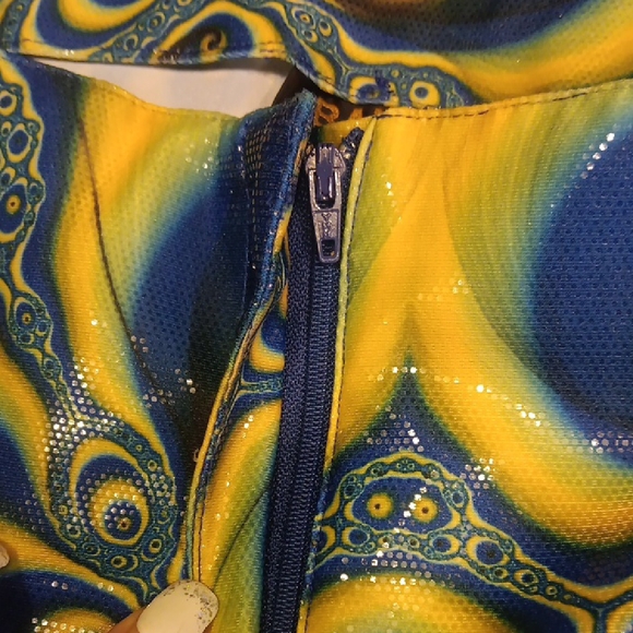 Retro Disco Styled Vibrant Patterned Flare Pants - Picture 6 of 11